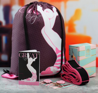 Подарочный набор Grace Dance Great / 4640268 (сумка на лямках, набор значков, блокнот, эспандер)