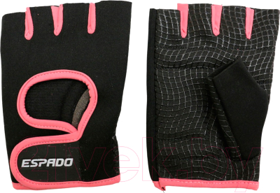 Перчатки для фитнеса Espado ESD001 (M, черно-розовый)
