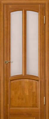 Дверь межкомнатная Vi Lario Виола ДО 70x200 (медовый орех/гравировка)