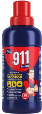 Средство для устранения засоров 911 Formula Активные гранулы (500г)
