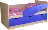 

Кровать-тахта детская Регион 058, Бемби-7 МДФ 1.6 правая