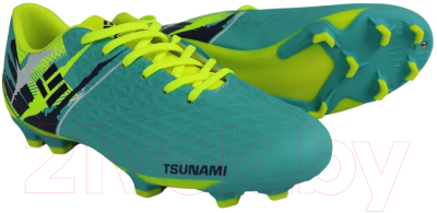 Бутсы футбольные Ingame Tsunami IG3003 (р.32, зеленый/бирюзовый)