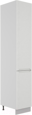 Шкаф-пенал кухонный ДСВ Тренто ПН 400 правый (серый/белый)