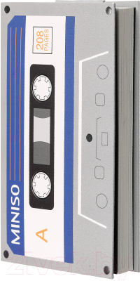 Записная книжка Miniso Cassette Tape Design Book / 4931 (серый)