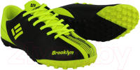 Бутсы футбольные Ingame Brooklyn IG3001 многошиповые (р.33, зеленый/черный) - 