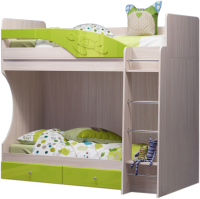 

Двухъярусная кровать детская Регион 058, Бемби МДФ