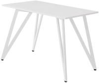 Обеденный стол Millwood Женева 2 Л18 130x80 (белый/металл белый) - 