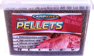 Прикормка рыболовная Carparea Pellets 3мм / CPPG-203-05 (0.5кг)