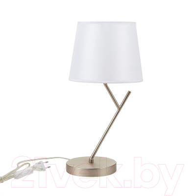 Прикроватная лампа Evoluce SLE300104-01 (никель/белый)