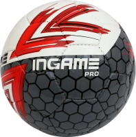 Футбольный мяч Ingame Pro IFB-115 №5 (красный/черный) - 