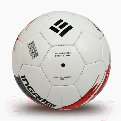 Футбольный мяч Ingame Pro IFB-115 №5 (красный/черный)