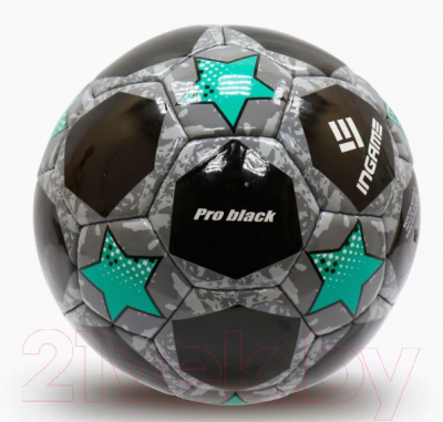 Футбольный мяч Ingame Pro Black №5 IFB-117 (черный/синий)