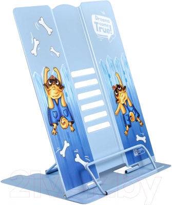Подставка для книг Феникс+ Мопсы на заборе / 59888 (синий)