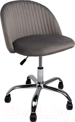 Кресло офисное AksHome Sirena (серый велюр)