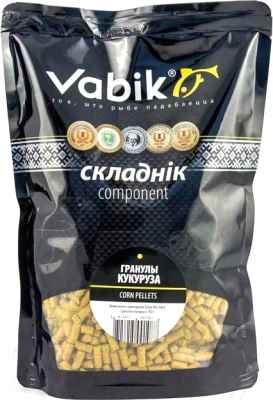 Добавка рыболовная Vabik Big Pack гранулы кукуруза / 6731 (750г)