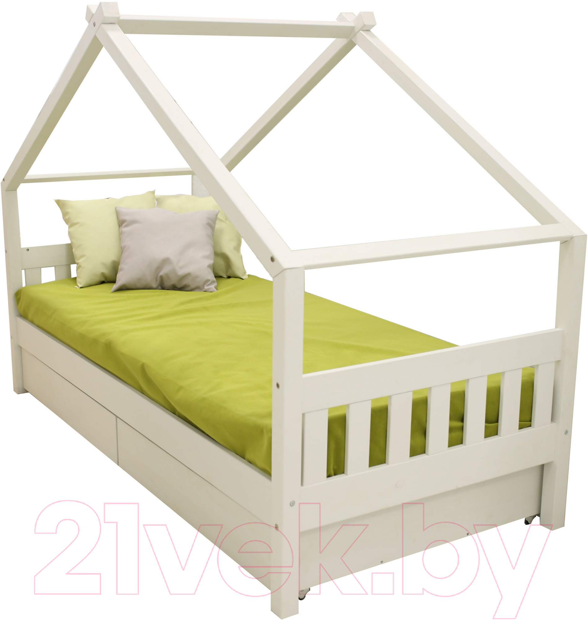 Стилизованная кровать детская ФанДОК Домик Ф-141.11 90x200