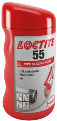 Фиксатор резьбы Henkel Loctite 55 Герметизирующая нить / 2057362 (160м)