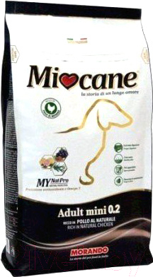 Сухой корм для собак Miocane Adult Mini Chicken & Rice (10кг)