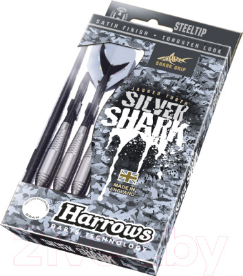 Набор дротиков для дартса Harrows Silver Shark steel 23g