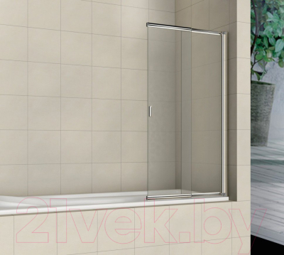 Стеклянная шторка для ванны RGW SC-40 / 03114010-11 (хром/прозрачное стекло)