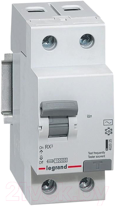 Дифференциальный автомат Legrand RX3 1P+N C 40А 30мА 6кА 2М AC / 419403