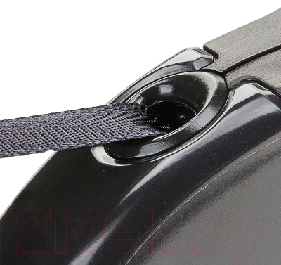Поводок-рулетка Ferplast Amigo M / 75722017 (лента, черный)