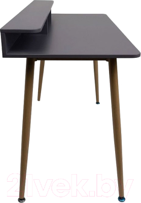 Письменный стол AksHome Jasper (серый/бук)