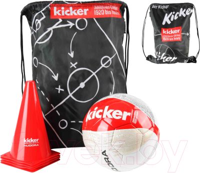 Набор инвентаря для футбола Hudora Kicker Edition Matchplan / 71713