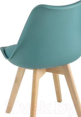 Стул Stool Group Frankfurt / Y863 (серо-зеленый/деревянные ножки)