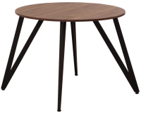 Обеденный стол Millwood Женева 2 Л18 D90 (дуб табачный Craft/металл черный) - 