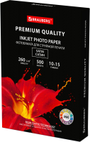 Фотобумага Brauberg Premium 260 г/м 10x15см 500л / 364002 (сатин) - 