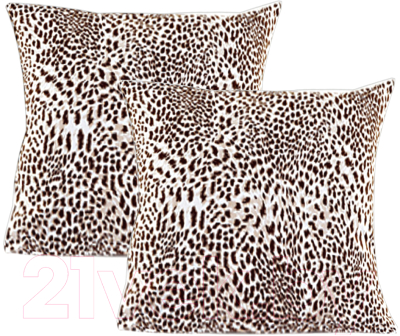 Комплект наволочек АртПостель Леопард на молнии 258 (70x70, 2шт)