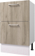 Миниатюра изображения товара Шкаф-стол кухонный Горизонт Мебель Европа 50 2 ящика (серый крафт)
