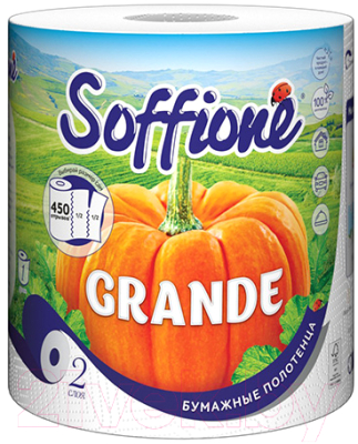 Бумажные полотенца Soffione Grande 2х слойная (1рул)