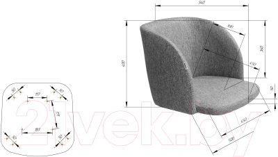 Стул Sheffilton SHT-ST33-1/S129 (альпийский бирюзовый/черный муар)