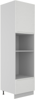 Шкаф-пенал кухонный ДСВ Тренто ПНС 600 (серый/белый) - 