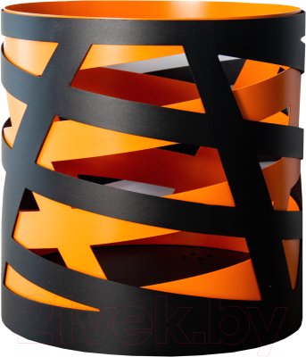 Дровница для камина Fire&Wood Saturn 400x400x410(H) (черный/оранжевый)