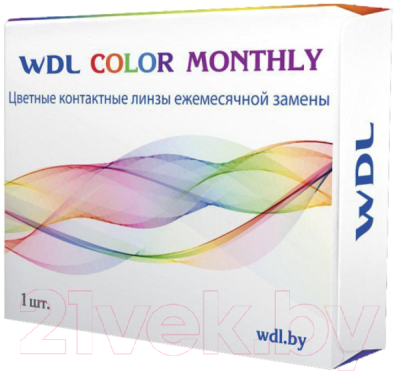 Контактная линза WDL Color Monthly BC 8.6 blue -1.00