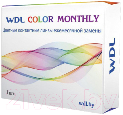 Контактная линза WDL Color Monthly BC 8.6 blue -3.50