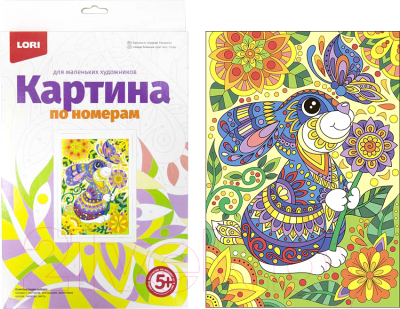 Изображение товара Картина по номерам Lori Зайчик / Ркн-011