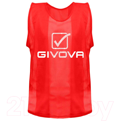 Манишка футбольная Givova Casacca Pro Allenamento / CT01 (L, красный)