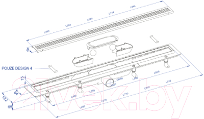 Трап для душа Plast Brno Design SZA5400