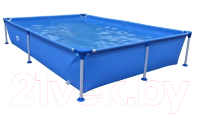 Каркасный бассейн Jilong Rectangular Steel Frame Pool / 17805EU (синий)