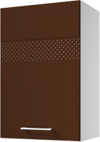 Шкаф навесной для кухни Горизонт Мебель Люкс 45 (шоколад гл) - 