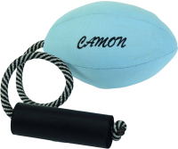 Игрушка для собак Camon Мячик овальный из ткани оксфорд с веревкой / AH511/C - 