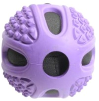 Игрушка для собак Camon Мячик из резины с набивкой и пищалкой / AD061/B - 