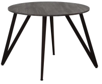 Обеденный стол Millwood Женева 2 Л18 D100 (сосна пасадена/металл черный) - 