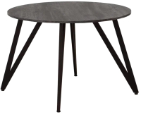 Обеденный стол Millwood Женева 2 Л18 D110 (сосна пасадена/металл черный) - 