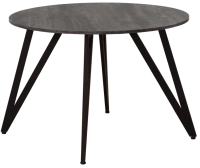 Обеденный стол Millwood Женева 2 Л18 D120 (сосна пасадена/металл черный) - 