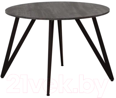 Обеденный стол Millwood Женева 2 Л18 D120 (сосна пасадена/металл черный)